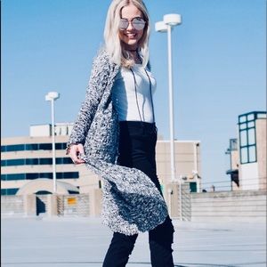 Long B&W cardigan XS/S